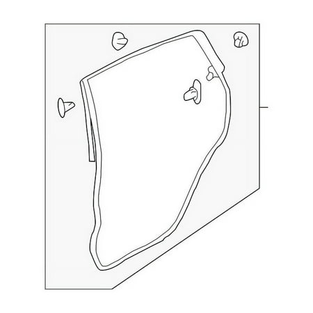 Genuine OE Subaru Door Weather-Strip - 63512FL000