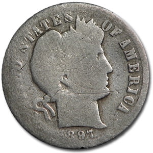 1903 Barber Dime - 1897-O Barber Dime AG