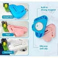 thumbnail image 2 of 2-in-1 Adjustable Seam Guide with Built-in Seam Ripper,2 in 1 Needle Threader Pink, 2 of 5
