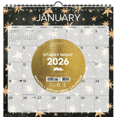 Starry Night 2026 12 X 12 Spiral Wall Calendar, (Paperback)
