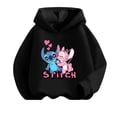 thumbnail image 3 of Sudadera con capucha de Stitch Kawaii para niñas, conjunto informal de sudadera de manga larga y pantalones largos para niños de 2 a 13 años, conjunto de 2 piezas de ropa de otoño, 3 of 5
