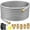 24Feet, variant on 6Feet Braided Propane Hose Extension with Conversion Couplings for BBQ Grill Fire Pit Heater