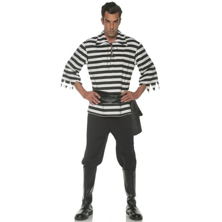 Black and White Pirate Men's Adult Halloween Costume