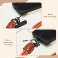 thumbnail image 3 of Cordón para Teléfono Móvil, Cordón de 18.5 pulgadas, Correa Antirrobo Cruzada para Cuello, Cadena Universal Ajustable Larga con Pestaña para Mujeres, Funda de Teléfono Móvil, Negro, 3 of 7