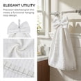 thumbnail image 3 of Unique Bargains 2 Pack Waffle Weave Hanging Hand Towels with Bowknot White 13" x 9", 3 of 6