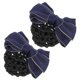 thumbnail image 1 of 2pcs Women Headdress Professional Snoods Hair Net with Bow for Girls, 1 of 3