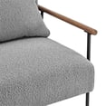 thumbnail image 6 of npd furniture and more Quinton Fabric Arm, Boucle Gray Accent Chair, 6 of 8