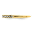 thumbnail image 3 of 14K Yellow Gold Ring Band Wedding Diamond, Lab Grown Round White, Size 5, 3 of 6