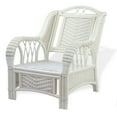 thumbnail image 5 of SK New Interiors Alexa Living Armchair White Color Natural Rattan Wicker Handmade Design with Cushion, 5 of 8