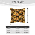 thumbnail image 4 of Haiem Pumpkins And Sunflowers3 Print Velvet Soft Solid Decorative Square Throw Pillow Covers Set with Elegant Piping Christmas Cushion Case for Sofa Bedroom Car-16"x16", 4 of 8