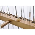 thumbnail image 5 of Serephina 42 inch crystal rectangle chandelier light in satin gold, 5 of 5