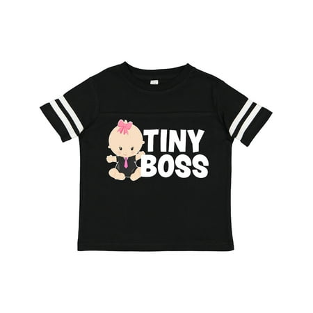 

Inktastic Tiny Boss with Baby in Suit Girls Toddler T-Shirt