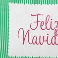 thumbnail image 2 of 20" x 14" Simply Daisy Feliz Navidad Ticking Polyester Indoor/Outdoor Pillow, Bright Green Qty 1, 2 of 3