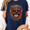 thumbnail image 2 of Dia De Los Muertos Costume Day of The Dead Sugar Skull Unisex T-Shirt, 2 of 5