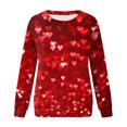 thumbnail image 4 of Oversized Valentine Graphic Sweatshirt for Women Heart Shirts Printed Casual Sports Crewneck Long Sleeved Fall Trendy Outfits 2026, 4 of 4