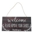 thumbnail image 3 of Please Remove Your Shoes Wooden Hanging Sign Coffee for Door Decor, 3 of 4