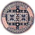 thumbnail image 2 of SAFAVIEH Bellagio Petar Geometric Wool Area Rug, Black/Navy, 5' x 5' Round, 2 of 10
