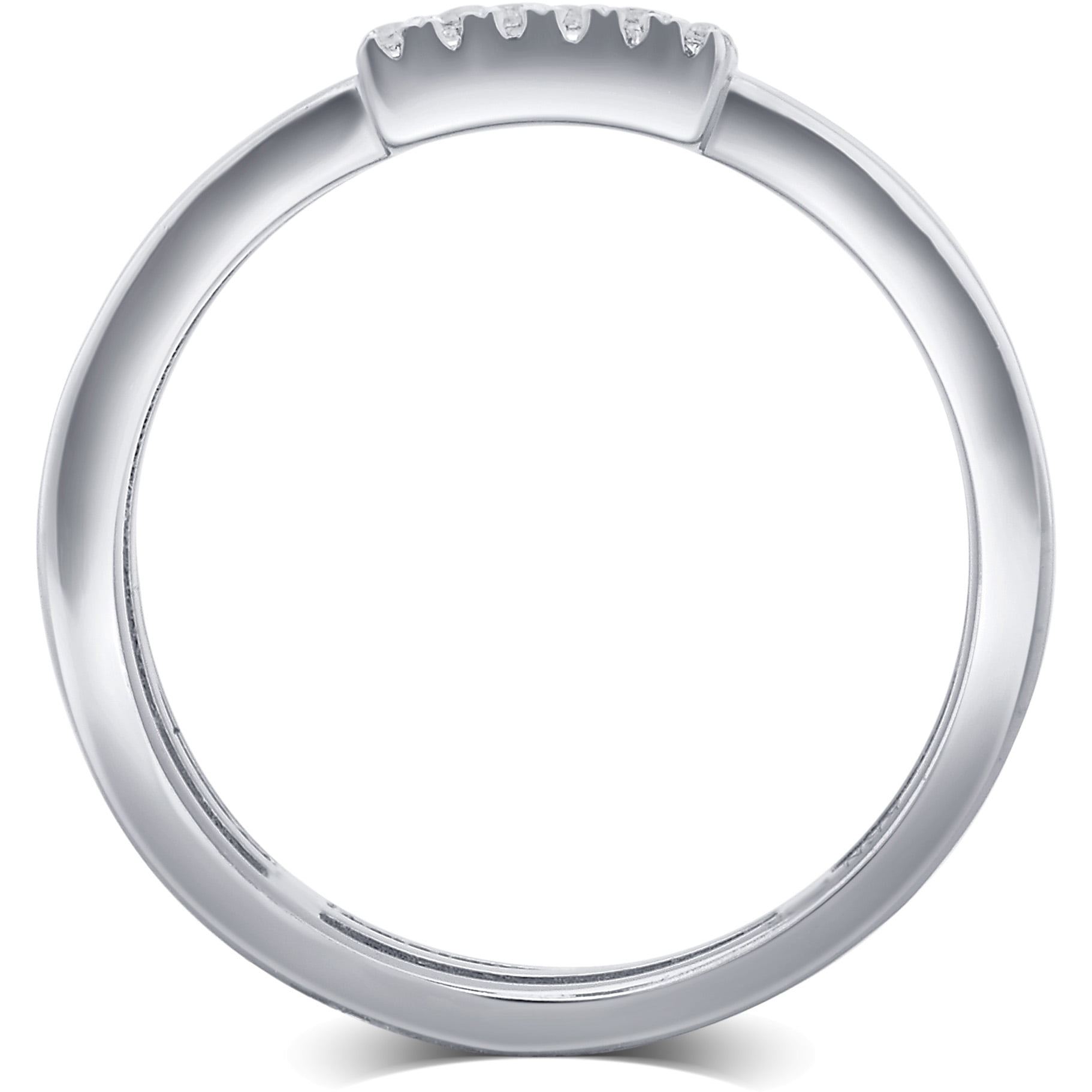 Arista 1/5 Carat T.W Roman Digit "II" Cubic Zirconia Fashion Ring Women's in Sterling Silver