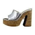 thumbnail image 2 of Jessica Simpson Xona Women's Heels Silver Size 9.5 M, 2 of 8