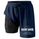 thumbnail image 2 of WILLBEST Pantalones Cortos 2 En 1 para Hombre, de Verano, para Correr, con Bolsillos, Deportivos, para Fitness y Correr., 2 of 3