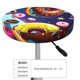 thumbnail image 4 of Disketp Space Colorful Donut Funda Redonda para Taburete, Funda de Cojín para Silla de Bar Suave y Elástica-14 inch, 4 of 7