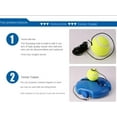 thumbnail image 5 of Tennis Base with Rope, Single Player Tennis Trainer, Tennis Training Equipment, self-Learning Rebound Device, Tennis Training Companion, 5 of 9