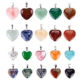 thumbnail image 5 of 20 PCS Corazón Piedra Chakra Colgante Cuentas DIY Crystal Charms 2 Tamaños Diferentes Colores Surtidos oso de fresa Electrónica, 5 of 5