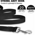 thumbnail image 4 of Dog Training Leash with Long Leash and Padded Handle for Small and Large Dogs - 10m x 2cm, Black, 4 of 5