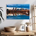 thumbnail image 3 of Elephant Stock Willamette River In Portland Wall Art - Horizontal Canvas Wall Art - Living Room Wall Decor - City Canvas - Beige And Black Decor - 24" x 16", 3 of 8