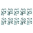 thumbnail image 1 of Unique Bargains 10Pack Mini Fuel Line Pipe Hose Clamp Clip, Adjustable 12-14mm, Zinc Plated, 1 of 5