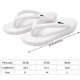 thumbnail image 2 of Chanclas de punta abierta para mujer, playa, piscina, fiesta, zapatillas casuales, sandalias planas de PVC antideslizantes 1 par seitruly AP1245-09, 2 of 7