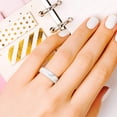 thumbnail image 2 of Silicone Wedding Ring Set - Marble by ROQ for Women - 4 x 6 mm Ring, 2 of 5
