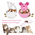 Cat Food Ball Slow Feed Mice Tumbler Shaped Pet Treat Ball Cat Food Toy