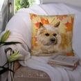 thumbnail image 3 of Fall Design with Dog Fabric Decorative Pillow, 3 of 4
