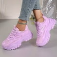 thumbnail image 2 of HEWUQI Platform Walking Shoes Women Cushion Comfortable Tennis Slip on Cushioning Mesh Non Slip All Day Walking Outdoor Gym Wear Sneakers Purple Size 7.5, 2 of 6
