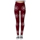 thumbnail image 3 of MKLEKYY Leggings deportivos push up para mujer, leggings de cintura alta con estampado de copos de nieve navideños para mujer, pantalones deportivos de yoga y entrenamiento, 3 of 4