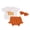 Orange, variant on Diconna Baby 3Pcs Halloween Outfits Letter Tops Ruffle Shorts Headband