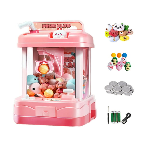 Maquina de garra para ninos juguete divertido desafio novedad juego de garra juguete manivela muneca juguete mini juego de arcade electronico Rosa Baoblaze Maquina de garra Walmart en linea
