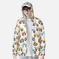 thumbnail image 6 of Rocae Cartoon Monster Trucks Print Breathable Sun Protection Hoodie Quick-Dry Lightweight Long Sleeve Hoodie Unisex Running Sports Shirt XX-Large, 6 of 9