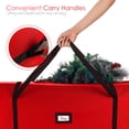thumbnail image 3 of Hearth & Harbor Christmas Tree Storage Bag made from Durable Fabric, Fits up to 7.5 ft Holiday Trees - Red, 3 of 7