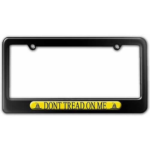 Don’t Tread on Me American Flag Auto Tag for Cars and Trucks Dixie Seal & Stamp 6x12 inch Gadsden USA Metal Front License Plate