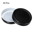 thumbnail image 3 of Uxcell 70mm/2.76" Regular Mouth Tin Plate Mason Jar Lids for Canning Jars Black 45Pack, 3 of 6