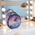 thumbnail image 7 of BZSMCE Makeup Bag Large Travel Cosmetic Bag with Adjustable Dividers Fashion Eagle's Celestial Flight Printed, 7 of 7