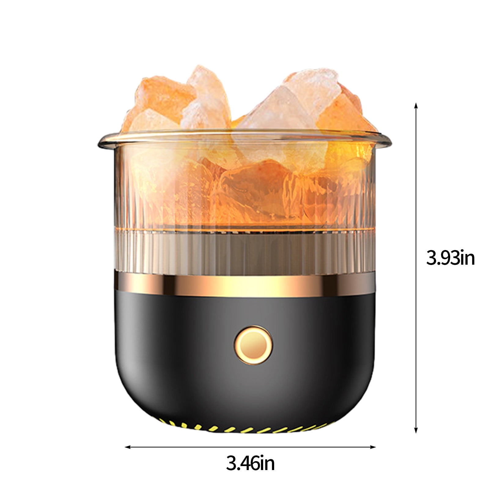 Dengmore Portable Humidifier Crystal Humidifier USB Essential Oil Diffuser With LED Light Small Humidifier For Home And Office for Bedroom Home Office Car Living Room