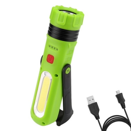 led light rechargeable flashlight dimmable usb mode multi magnet emergency hiking camping lighting working ever dialog displays option button additional
