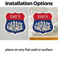 thumbnail image 3 of Dad's Garage (5 Pack) 4 inch X 4 inch Shield Shaped Heavy Duty 3.2 mil Vinyl Decals Weather Resistant, UV Protected To last, Gift for Dads and Uncles Classic Americana Crafted in the, 3 of 6