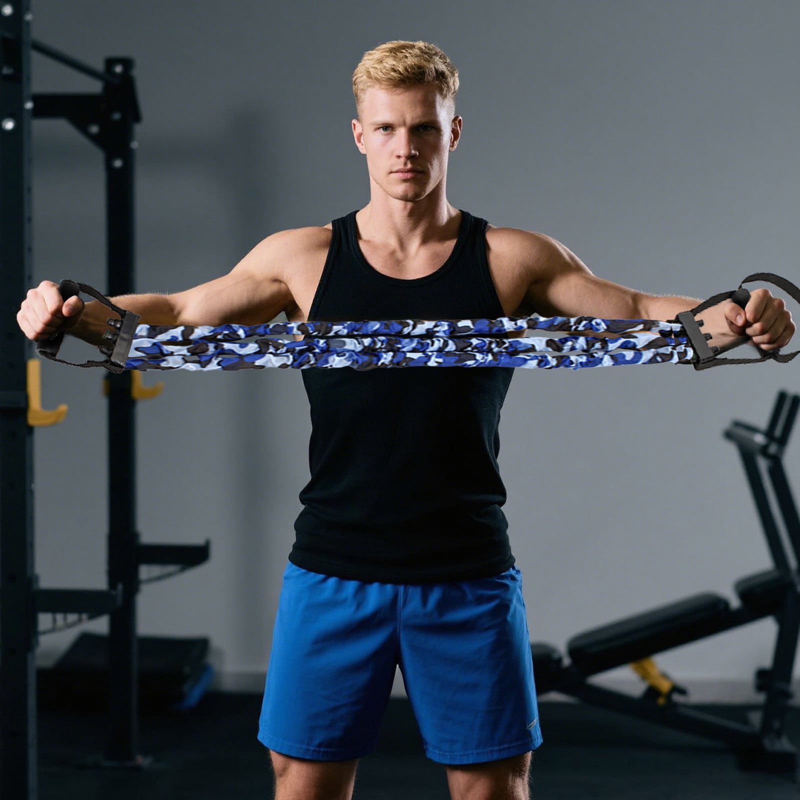 Fitness & Yoga Resistance Bands for Exercise Training Home Gym Strength Workouts for Adults and - Stretch Bands for Workouts