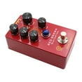 thumbnail image 1 of Guitar Distortion Effects Pedal RED BROWN Distortion Guitar Bass Effect Pedal Distortion and 4 Models With True Bypass DC 9V 6.35mm Input/Output Interface, 1 of 9