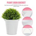 thumbnail image 2 of 5Pcs Iron Flower Pot with Handle Small Garden Plant Pot Vase for Garden, 2 of 4