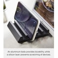 thumbnail image 5 of Yamazaki Home Phone and Tablet Stand - Aluminum, Black, Aluminum, No Assembly, 5 of 7
